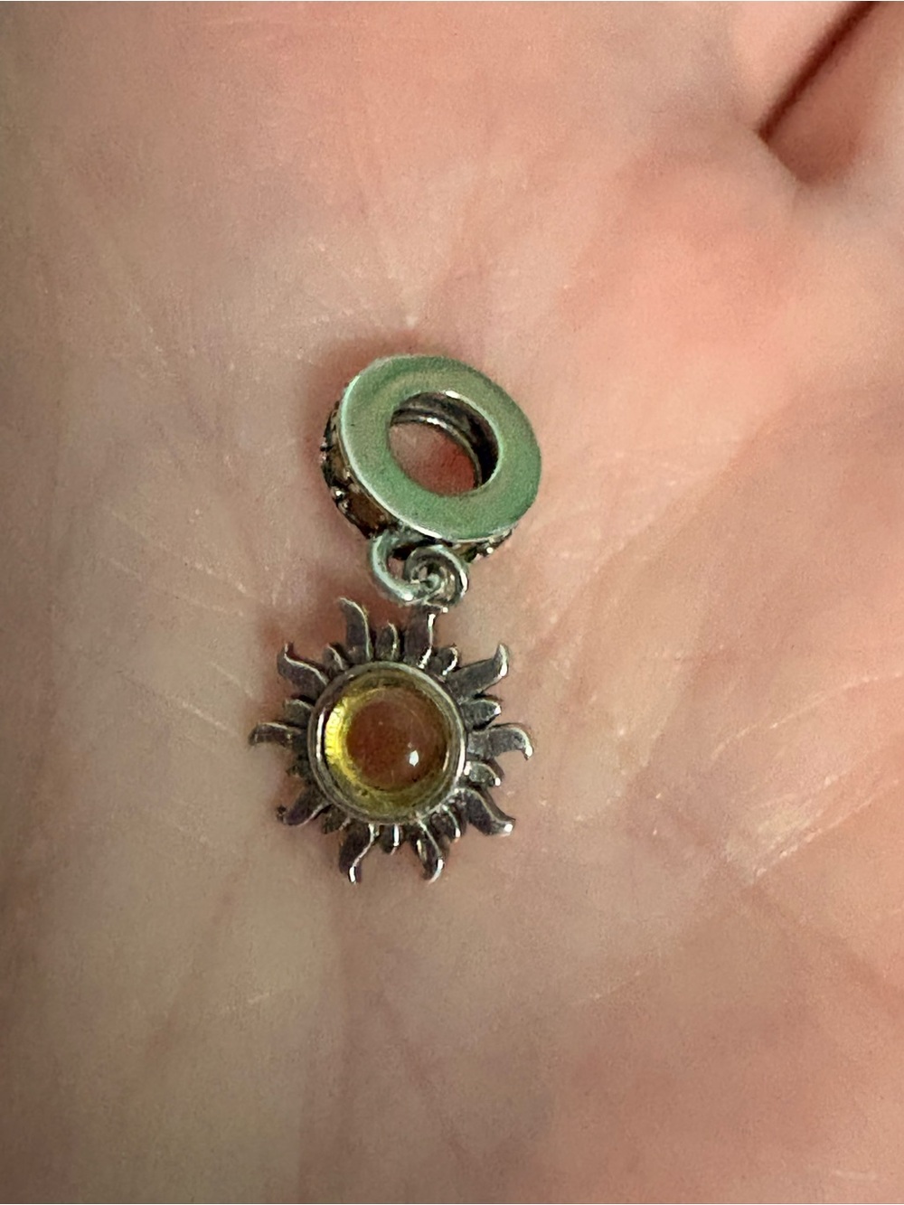 S925 sun charm